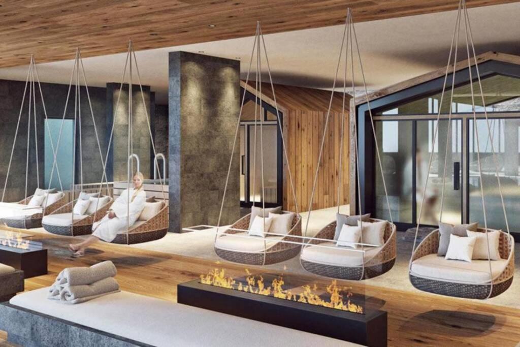 Charmant Studio Renove Situe Dans Les Bains D'Ovronnaz, Immeuble Les Sources Luaran gambar