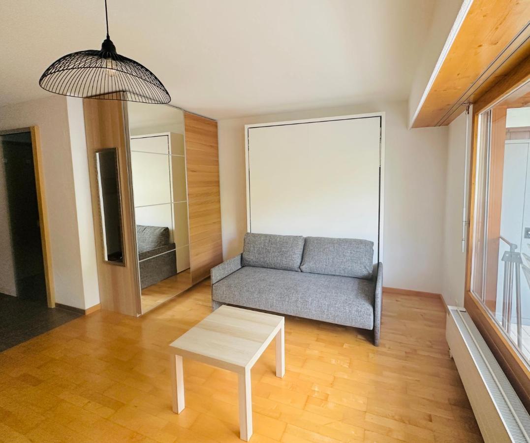 Charmant Studio Renove Situe Dans Les Bains D'Ovronnaz, Immeuble Les Sources Luaran gambar